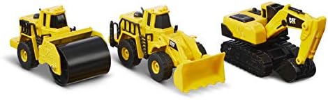 CAT Construction Toys CAT Construction Die Cast Metal 3 Pack Vehicles - Dump Truck/Cement Mixer/Grader for Ages 3+